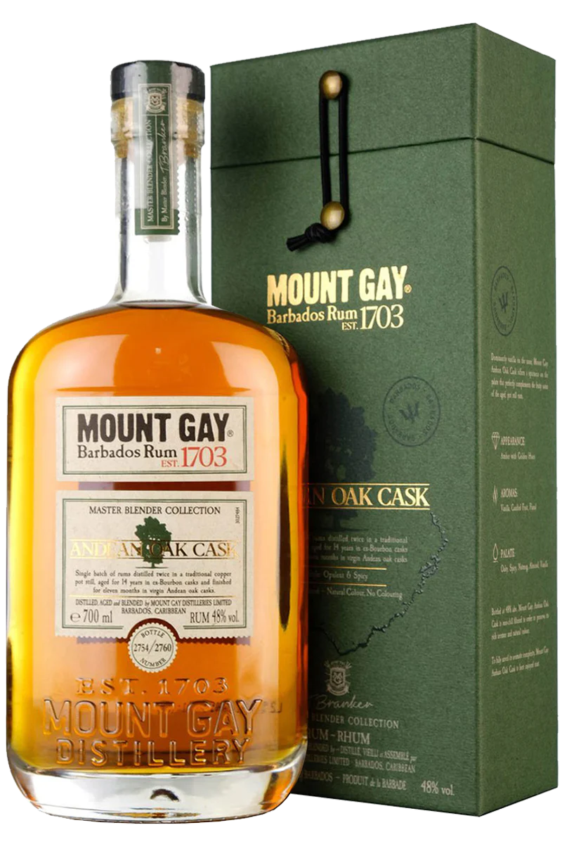 Mount Gay Andean Oak Cask Master Blender Rum Collection