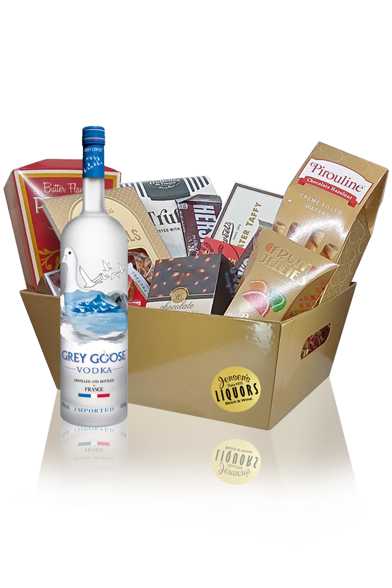 Vodka Gift Basket Grey Goose